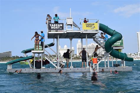 Monkey Jump Water Activities In Aruba Tarzan Boat Aruba