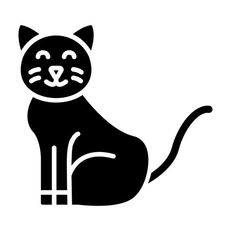 Cat Glyph Icon 4650835 Vector Art At Vecteezy