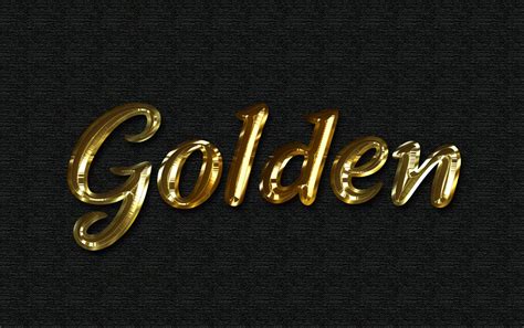 Free Photoshop Golden Text Effect Psfiles