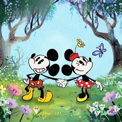 Mickey And Minnie Love Mickey Mouse Shorts Mickey Mouse Art Mickey