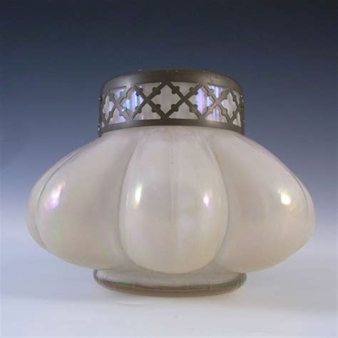 Kralik Art Nouveau Iridescent Mother Of Pearl Glass Posy Vase Types Of Glassware Glassware