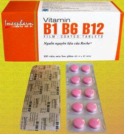 It is one of eight b vitamins. Vitamin B1 B6 B12|VNB-1253-02 - Thuốc biệt dược