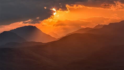 Mountain Sunset Backgrounds