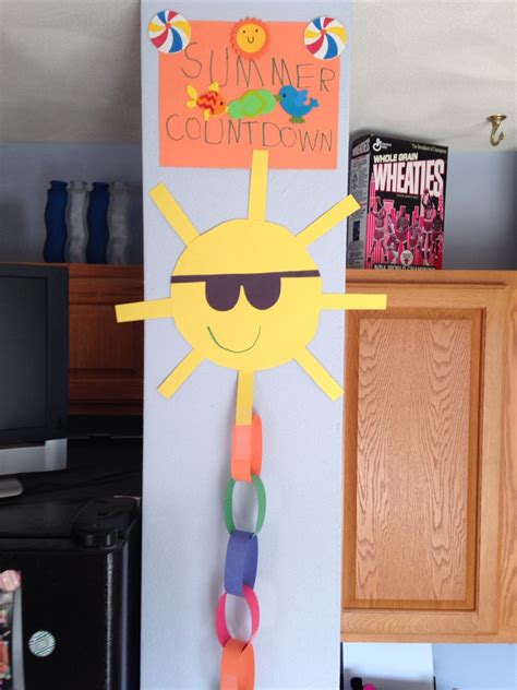 They are a great addition to your holiday themed activities and include ways to teach young i love celebrating the end of the year with my family so ive gathered 20 new years eve kid friendly crafts and activities for those who celebrate with. Countdown to Summer Craft - Last Day of School Craft - Sun ...
