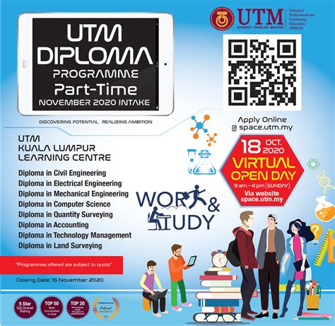 Johor bahru / kuala lumpur. Diploma Study : Part-time Programme @ UTMSPACE