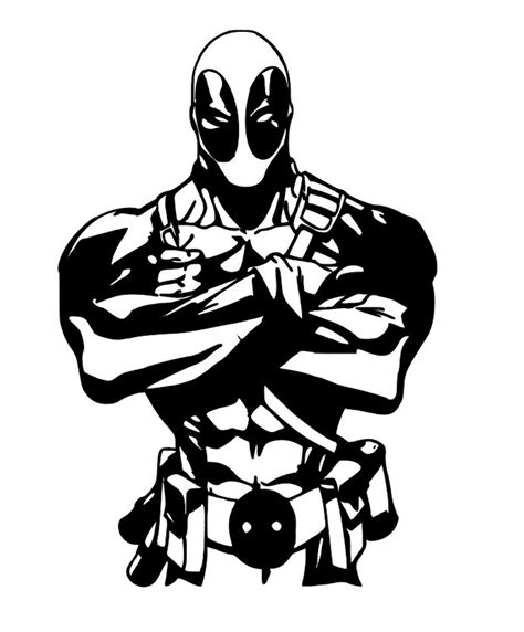 Deadpool Svg For Craft Machines Cricut Cameo Silhouette Etsy
