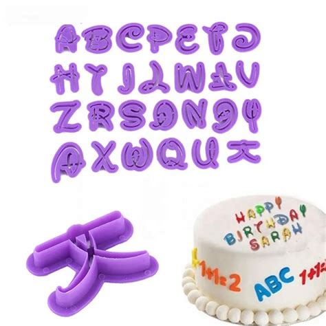 Alphabet Embosser Stamp Cake Decor Baking Bakeware Letters Tool Nice