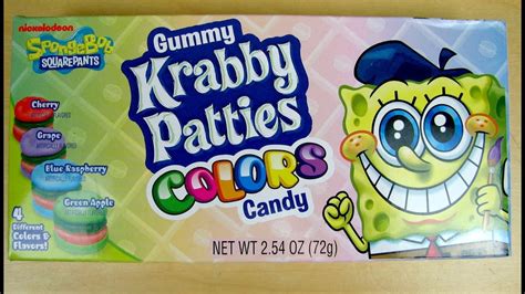 spongebob squarepants krabby patties colors candy cf1