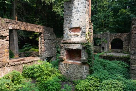 Ruins Of The Old Cornish Estate At Hudson Highlands State Park In Cold