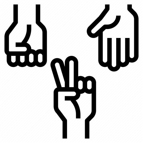 Game Paper Play Rock Scissors Icon Download On Iconfinder
