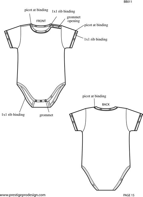 Image Description Bodysuit Pattern Baby Fashion Baby Onesie Template