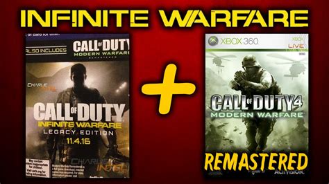 Cod 4 Remastered Infinite Warfare Release Date And Cover Youtube