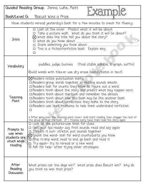 20 Read Aloud Lesson Plan Template