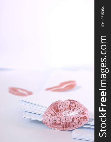 Red Lip Prints Free Stock Photos Stockfreeimages
