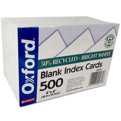 Index card template 27 (12 kb) index card template 28 (856 kb) index card template 29 (107 kb) index card template 30 (12 kb) aside from index cards and note cards, flashcard templates are also very useful. 48 Units of OXFORD Index cards, 4x6, 500 pk., white, unruled (each 100 wrapped individually ...
