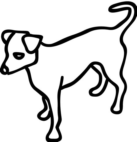 Outlined Dog Free Stock Photo Public Domain Pictures