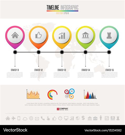 Timeline Infographics Design Template Royalty Free Vector