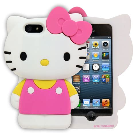 Hello Kitty Hello Kitty Large Silicone Case For Iphone Se 5s 5