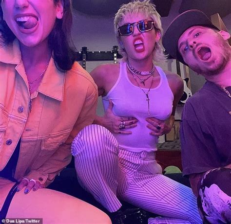 Dua Lipa And Miley Cyrus Photos Hint At Music Collaboration Daily