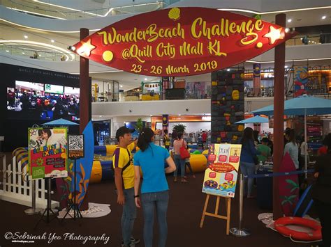 This is one of the busiest roads in the city but the mall is ideally located next to medan tuanku monorail station, which is connected directly to the mall. WonderBeach Challenge in Quill City Mall, KL - Sebrinah Yeo