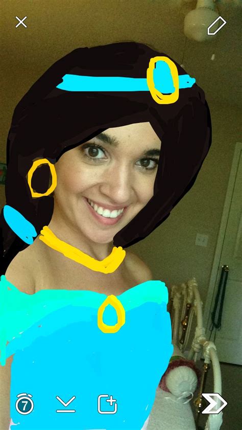 Princess Jasmine Snapchat Drawing Princess Jasmine Snapchat