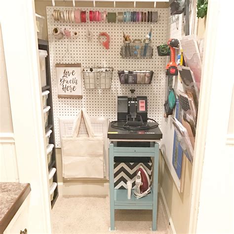 Every craft room or office needs a workstation. Craft Room/ Office Closet Makeover — Delightful Order ...