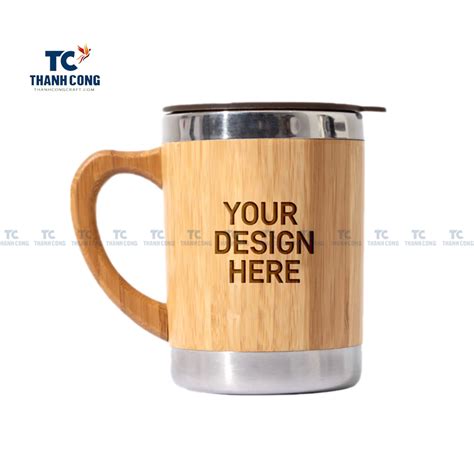Personalised Natural Bamboo Drinking Cups Tcba 22004 Thanh Cong
