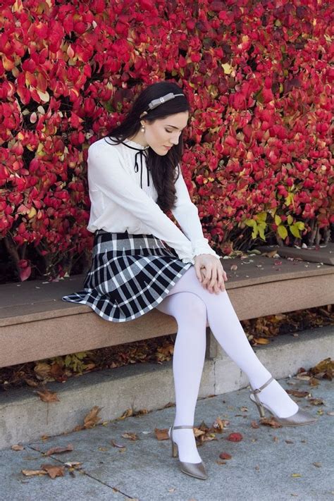tights geek chic outfits white pantyhose fashion