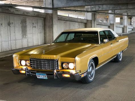 1973 lincoln continental sedan yellow rwd automatic for sale lincoln continental 1973 for sale