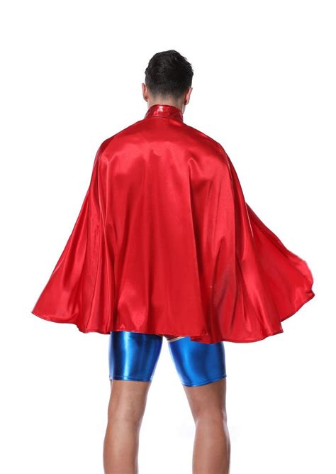 new supermen costume cool men clubwear halloween cosplay fancy adult set hot night party for gay