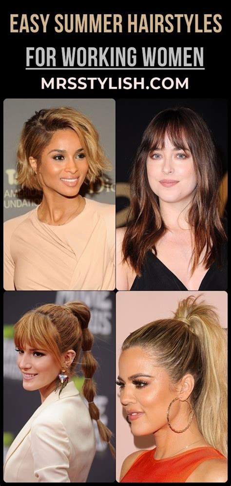 7 Easy Summer Hairstyles For Working Women