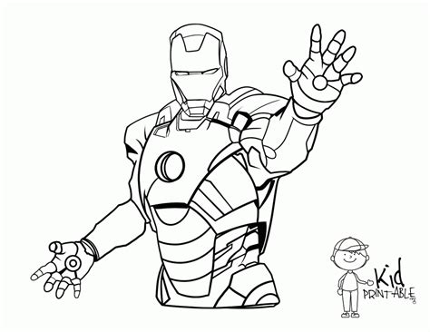 Bedava Iron Man Boyama Sayfaları Bedava Yazdırılabilir Bedava Küçük