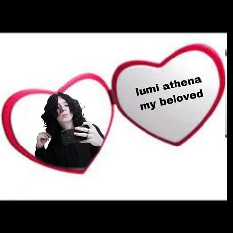 Two Heart Shaped Pictures With The Words Lumi Athena My Beloved