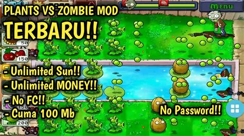 Plants Vs Zombies Mod Apk Terbaru 2022 Unlimited Sun Unlimited Money Youtube