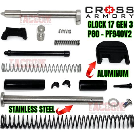 Cross Armory Upgraded Upper Slide Parts Kit For Glock 17 Gen 3 P80