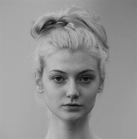 Black And White Female Face Portraits