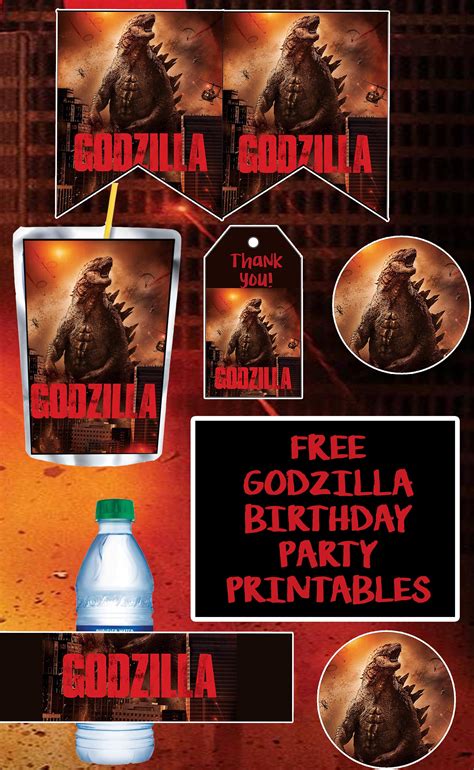 Godzilla Party Godzilla Birthday Godzilla Birthday Party Godzilla Party