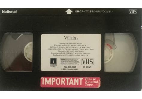 Villain 1971 On Emi United Kingdom Betamax Vhs Videotape