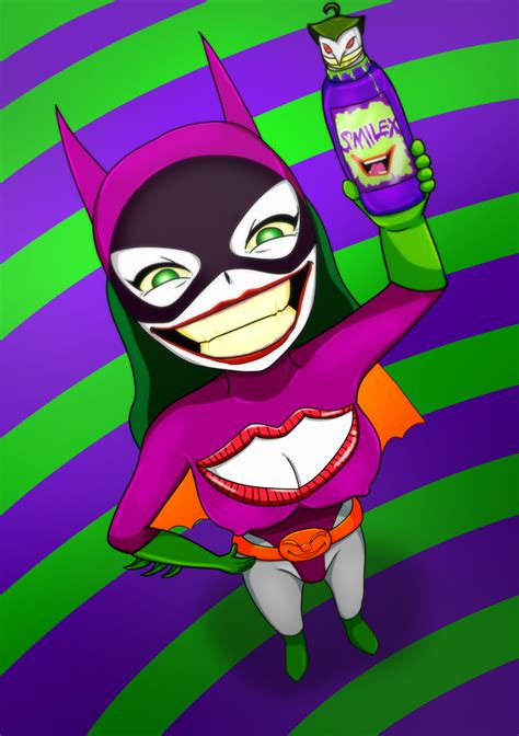 Smilex With Jokerized Batgirl By Asatuyu On Deviantart