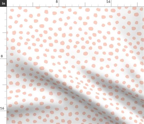 Girls Fabric Dots Blush Coordinate Mini Dots Painted Dots Etsy
