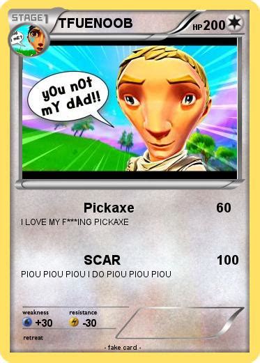 Pokémon Tfuenoob Pickaxe My Pokemon Card