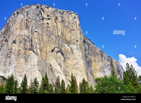 El Capitan Granite Eroded Mountain Yosemite Valley Yosemite