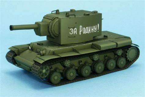 Papermau Ww2`s Kv 2 Soviet Tank Papercraft In 172 Scale By Lazy Life
