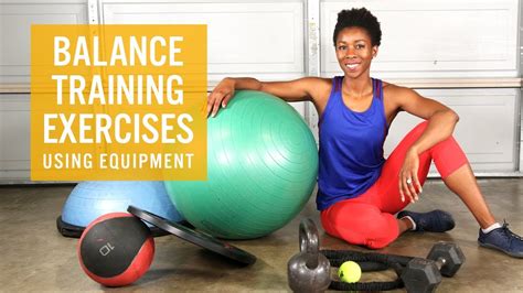 Balance Training Exercises Using Equipment Youtube