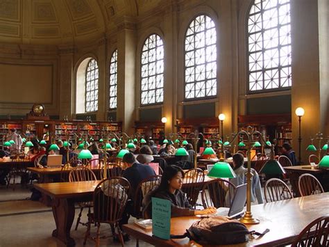 Boston Public Library Reading Room Mom Flickr