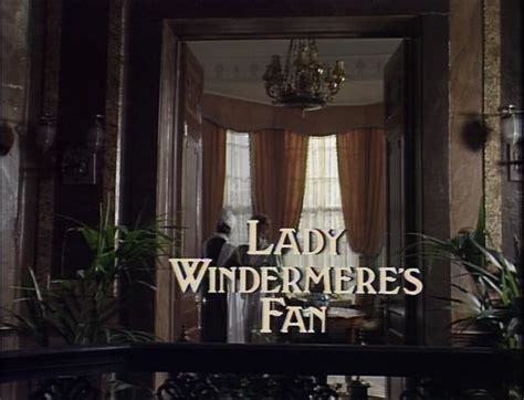Theatre Night Lady Windermeres Fan 1985 Cinema Of The World