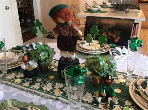 Irish Themed Centerpiece For St Patricks Day Tablescape Includes