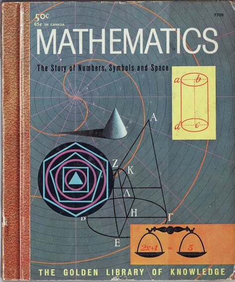 Mathematics Vintage Book Covers Mathematics Book Design