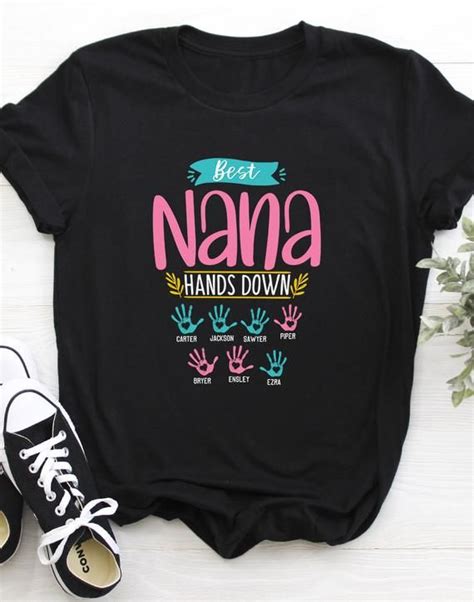 Personalized Best Nana Tshirt T For Nana Shirt Grandma Etsy Nana T Shirts Grandma Shirts