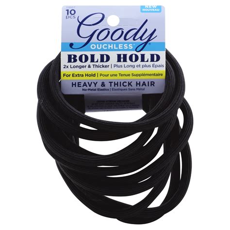 Goody Ouchless Extra Thick Hair Elastics 10 Ct Xl Shipt